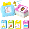 Flash cards électroniques bilingues en anglais et en français (disponible en rose ou en bleu)