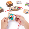 Jeu d'Assemblage Montessori en Bois – Associez Ombres et Photos d'Animaux, Jouet Éducatif Interactif pour Enfants de 3 à 5 Ans