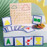 Planche à Clous et Élastiques : Jeu Montessori pour Reproduire des Modèles