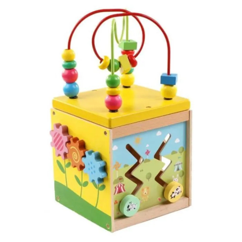 Cube d'Activité en Bois