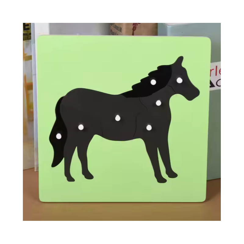 Puzzle Cheval en Bois
