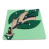 Puzzle Feuille d'Arbre En Bois