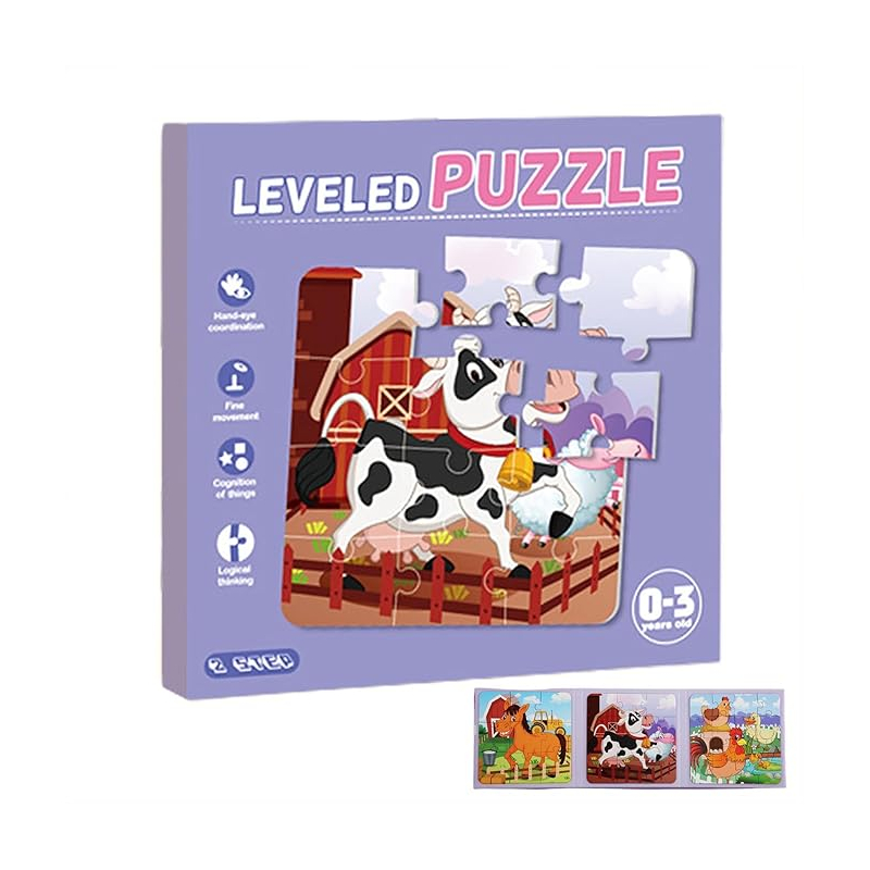 Puzzle Animaux de La Ferme 3 en 1
